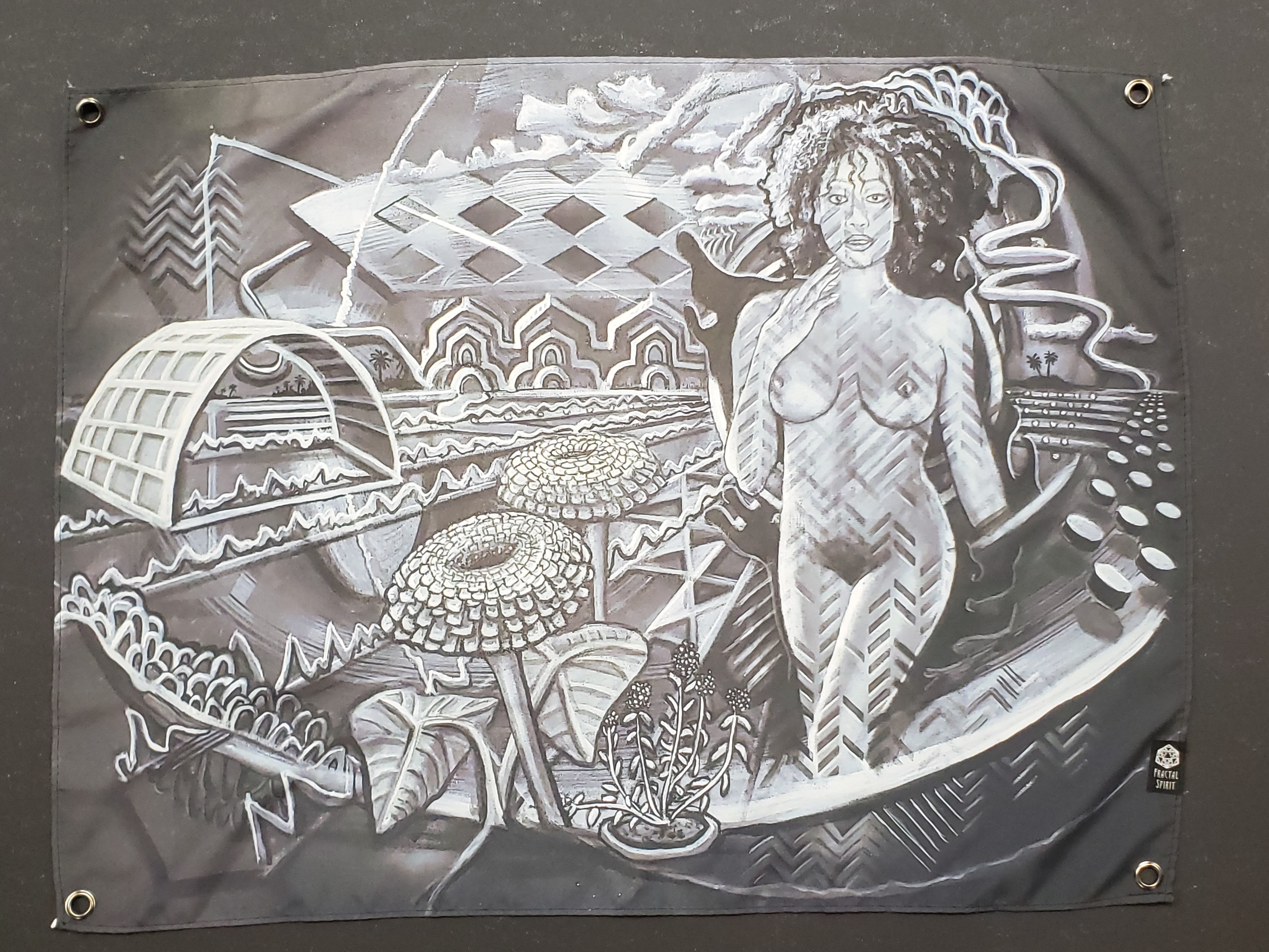 -Artist Series- Mini-Tapestry - "Zinnia"