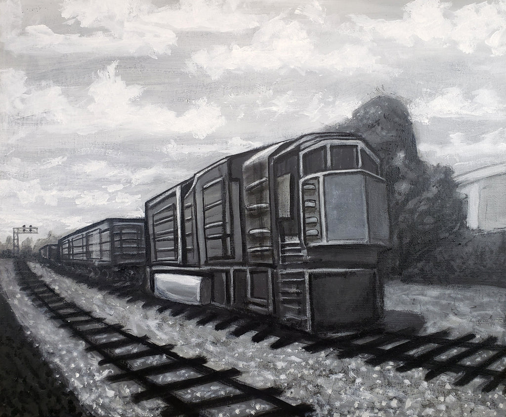 Painting - "Train Tracks"