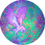 Mouse Pad - Barn Owl - Fractal Spirit