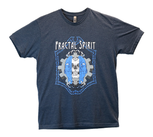 Shirt (Screen Print) - Skull Head Face - Fractal Spirit